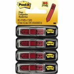 Post-it® Message Flags, 1/2", "sign Here", Red