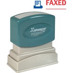 Xstamper Red/blue Faxed Title Stamp