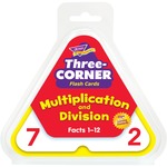 Trend Multiplctn/divsn Three-corner Flash Card Set