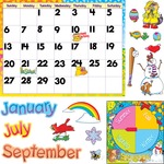 Trend Monthly Calendar Bulletin Board Set