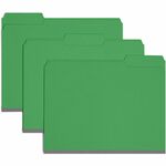 smead manufacturing company folder 1 3 ast tab cut 9-12 h letter 25 bx green - smd21546