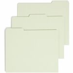 smead manufacturing company pressboard file guide  1 3 tab cut  letter  green - smd50334