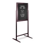 ghent manufacturing inc standing message center w gothic letters 68 tall 3 x2 black - ghezpb13630bbk