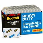 3m commercial office supply div. packaging tape  1-7 8 x54.6 yards  18 rolls pk  clear - mmm385018cp