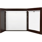 bi-silque visual communication product inc. 2-door conference cabinet 2-1 4 x48 x48 ebony - bvccab01010143