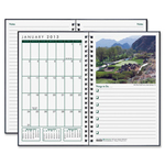 house of doolittle monthly journal golf course photos jan-dec 5 x8  black cover - hod26642