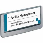 durable office products corp. click signs  6-3 4 x5 8 3   graphite - dbl497637