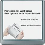 durable office products corp. click signs  6-3 4 x5 8 x6-7 8   graphite - dbl497837