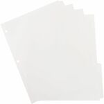 business source plain tab indexes 5-2 wide tab 11 x8-1 2 100 st bx we - bsn20070