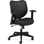basyx mid-back chair  26 x29 x39-1 4   black - bsxvl551vb10