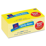 find avery regular yellow removable adhesive note pads - discounted pricing - sku: ave22727