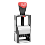 cosco industries  inc line dater w microban  6-year  hvy-dty  black silver - cos11200