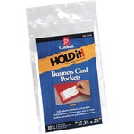 cardinal brands inc business card pockets side load 3-3 4 x2-3 8 10 pk clear - crd21510