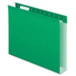 esselte pendaflex corporation box bottom folders  2  cap  letter size  25 bx  light green - ess4152x2bgr
