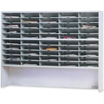 mayline group sorter with riser 2 tier  60 x13-1 4 x46-1 4  pebble gray - mlnsr6046rpg