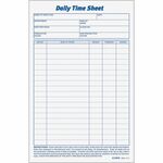 tops daily time sheet form - new  lower prices - sku: top30041