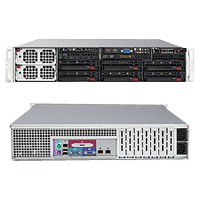 Supermicro Computer, Inc - SYS-8026B-TRLF - Supermicro SuperServer 8026B-TRLF Barebone System - 2U Rack-mountable - Intel 7500 Chipset - 4 x Total Processor - Xeon Support