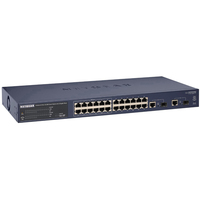 Netgear ProSafe FS726TP 24 Port 10/100 Smart Switch 24 x 10/100Base-TX, 2 x 10/100/1000Base-T