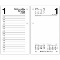 At A Glance Daily Desk Calendar Refill With Tabs Zerbee
