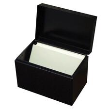 Buddy Hinged Cover Card File Box