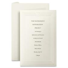 First Base Overtures Embossed Invitation Cards