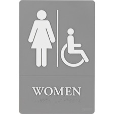 Quartet ADA Women Access Sign