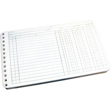 Acco Wilson Jones Multiple Hole Ledger Sheets
