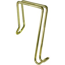Artistic Steel Gold Tone Partition Garment Hooks