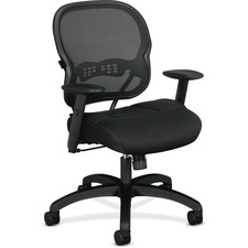 Basyx Mid back Chair w Black Mesh Seat and Back