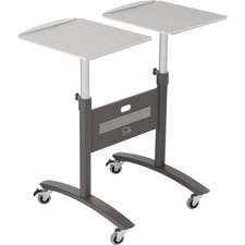 Quartet Double Arm LCD Projector Laptop Cart