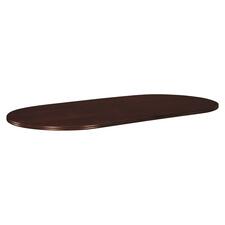 Basyx Veneer Oval Conf Tabletops w Slab Base