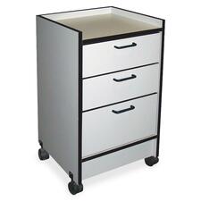 Hausmann Oak 3 Drawer Mobile Cart