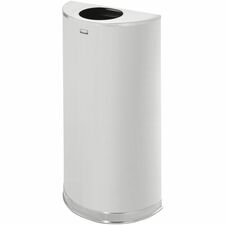 Rubbermaid 12 Gallon Half Round Steel Receptacle