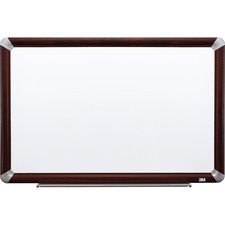 3M Mahogany Frame Porc Magnetic Dry erase Boards