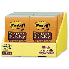 3M Post it Super Sticky Lined Notes Display Shwcse