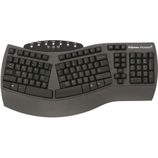 Fellowes Split Design Ergo Keyboard w Microban