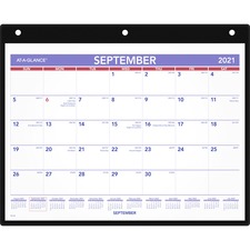 At A Glance 16 Month Dated Wall Desk Calendar