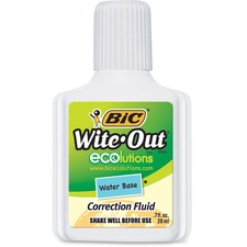 Bic Wite Out Brand Water Based Correction Fluid