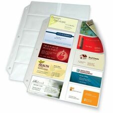 Cardinal Ring Binder Business Card Refill Sheets