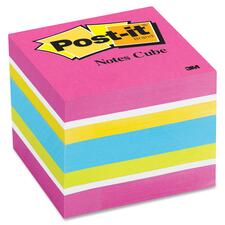 3M Post it Mini Bright Colors Memo Cubes