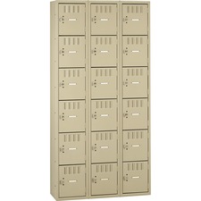 Tennsco 6 Tier Steel Box Lockers
