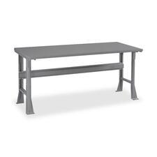 Tennsco Steel Top Workbench and Bottom Shelf