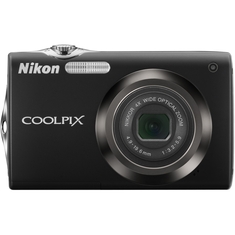Nikon Coolpix S3000 12 Megapixel Compact Camera - 4.90 mm-19.60 mm - Black