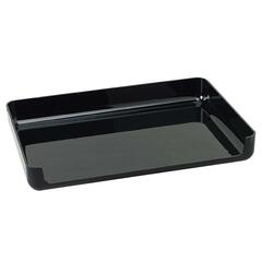 Rubbermaid Image Side Load Desk Tray - Polystyrene - Black