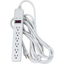 6OUT ECO STRIP SURGE 15FT CORD PERP312J