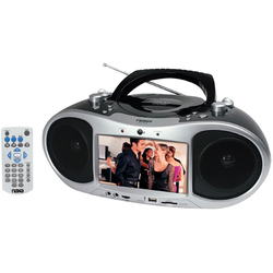 Naxa NX-252 AM/FM Stereo and 7-inch TFT LCD Screen Portable DVD Player 