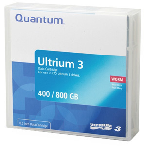 Quantum LTO Ultrium 3 WORM Prelabeled Tape Cartridge
