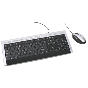 IOGEAR GKM511 Ultra Thin Wired Desktop Keyboard and Optical Mouse