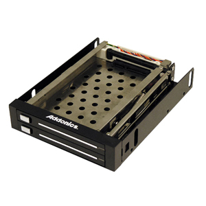 Addonics AE25SNAP2SA Snap-In Double Drive Mobile Rack