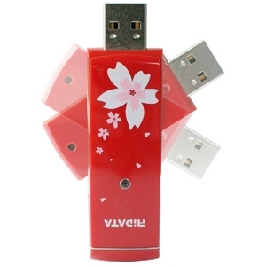 RITEK RiDATA 4GB Sakura Twister USB 2.0 Flash Drive